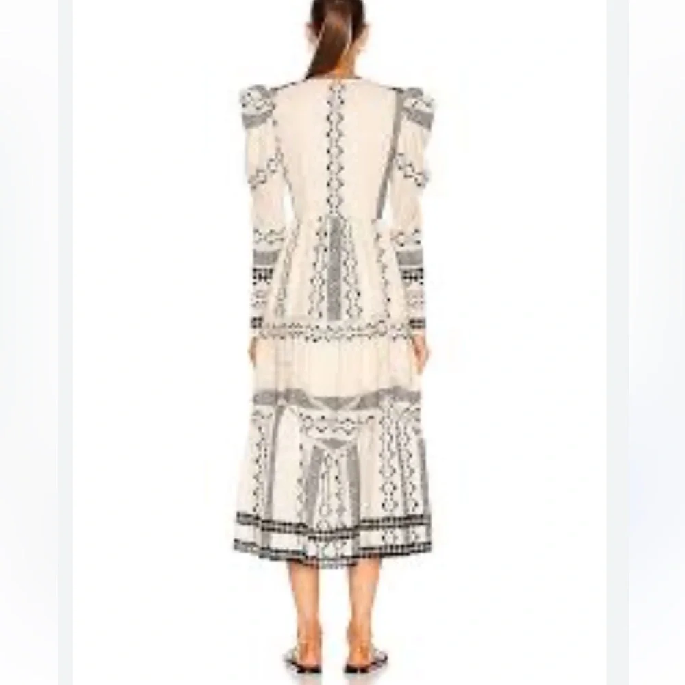 Hemant & Nandita | Moira Twisted Yoke Midi NWT Dress Sz. XS - Picture 6 of 10